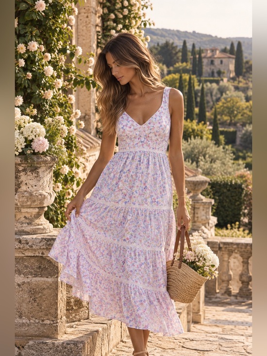 LoveShackFancy Dresses & Skirts - LoveShackFancy x Target Floral Cotton Knee Length Dress Cottagecore Romantic